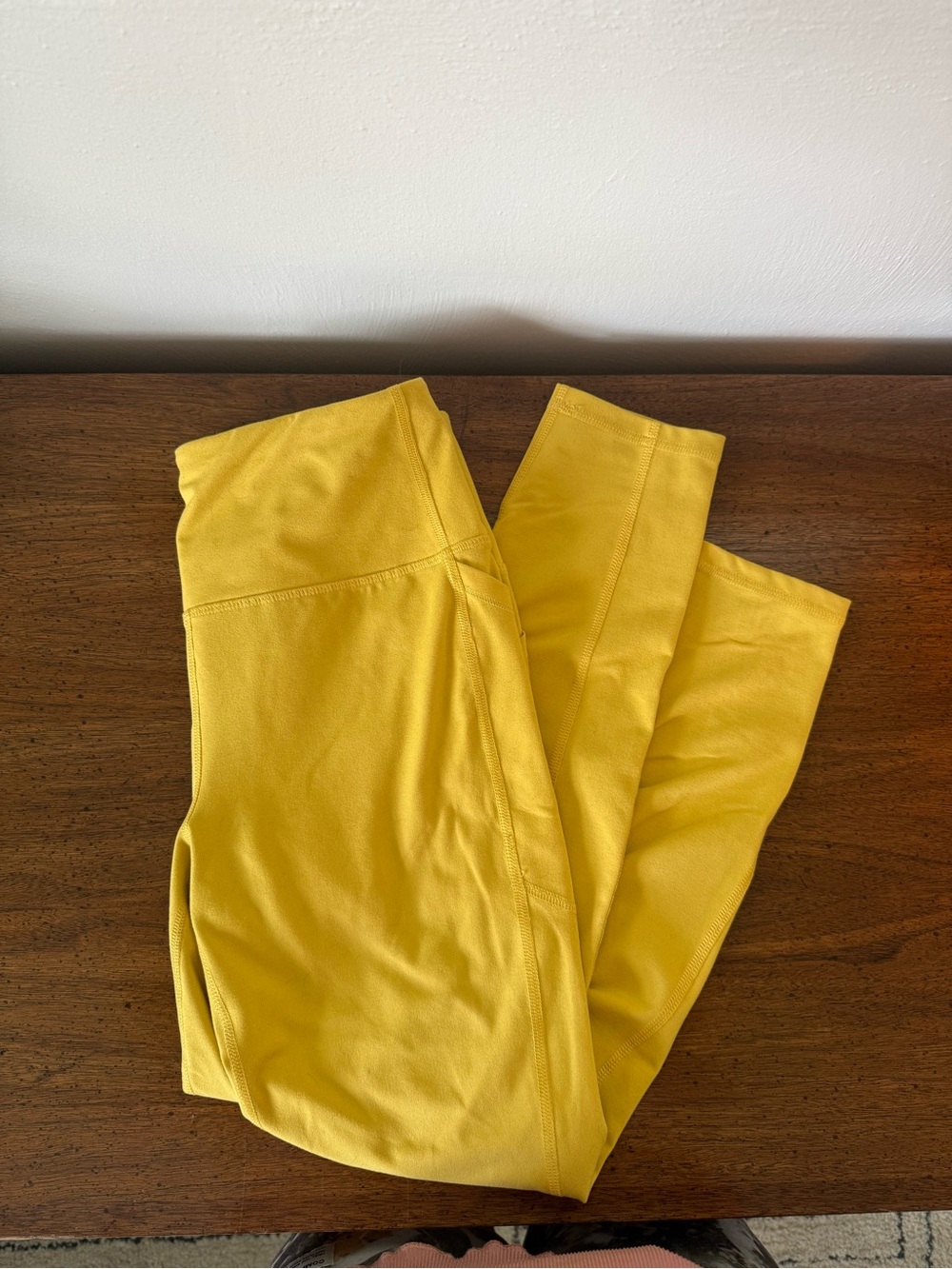 Bright Yellow High-Rise Leggings